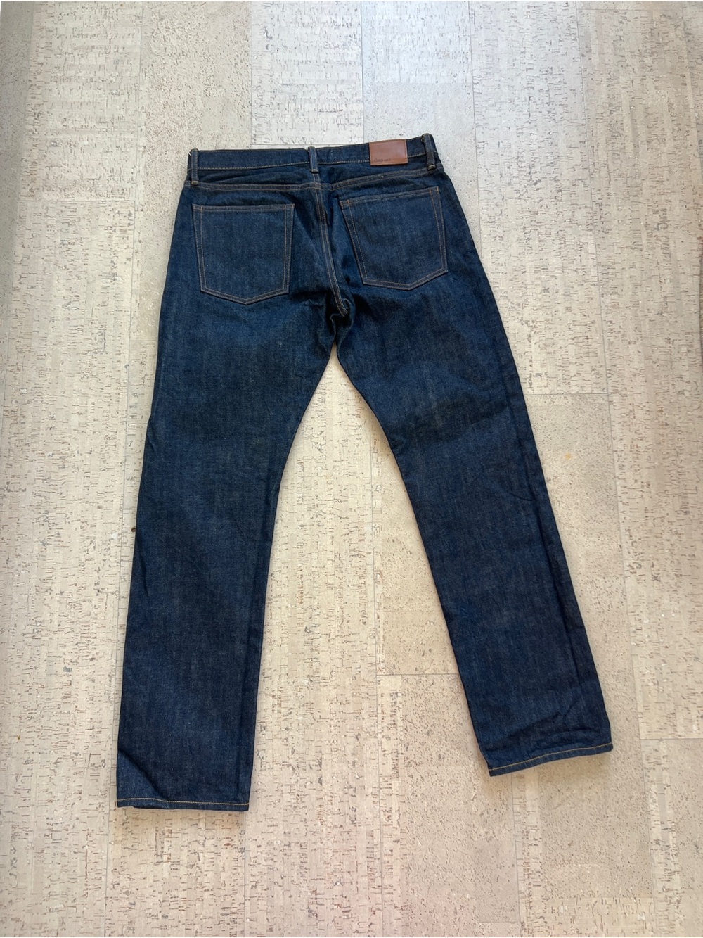 Gap 1969 Kaihara Japanese Selvedge Denim Jeans Straight 32x30 Dark Wash - Picture 5 of 14